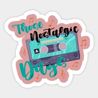 Nostalgia - old school designs Sticker